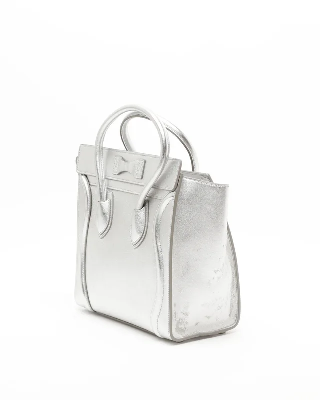 Celine Micro Luggage Tote Bag in Leather from A Retro Tale, photo 3 of 8