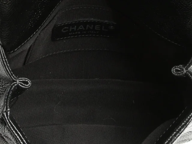 Chanel Mini Black Quilted Shiny Caviar Incognito Flap in Black Caviar leather from Ann's Fabulous Finds, photo 9 of 10