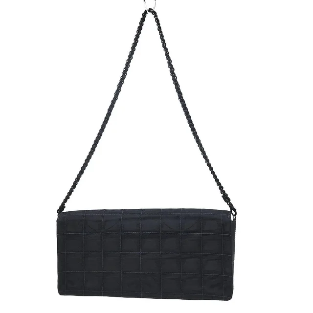 Chanel Travel Line Flap Quilted Nylon Black Bag in Black Nylon from HEWI, photo 2 of 2