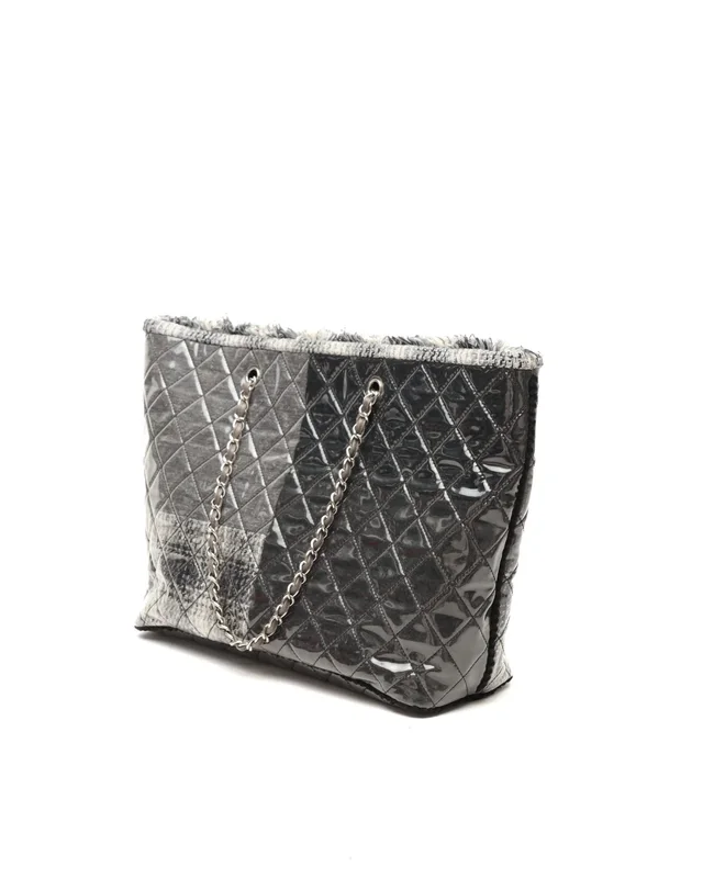Chanel Funny Tweed Patchwork Shopping Tote Bag in Tweed from A Retro Tale, photo 3 of 11