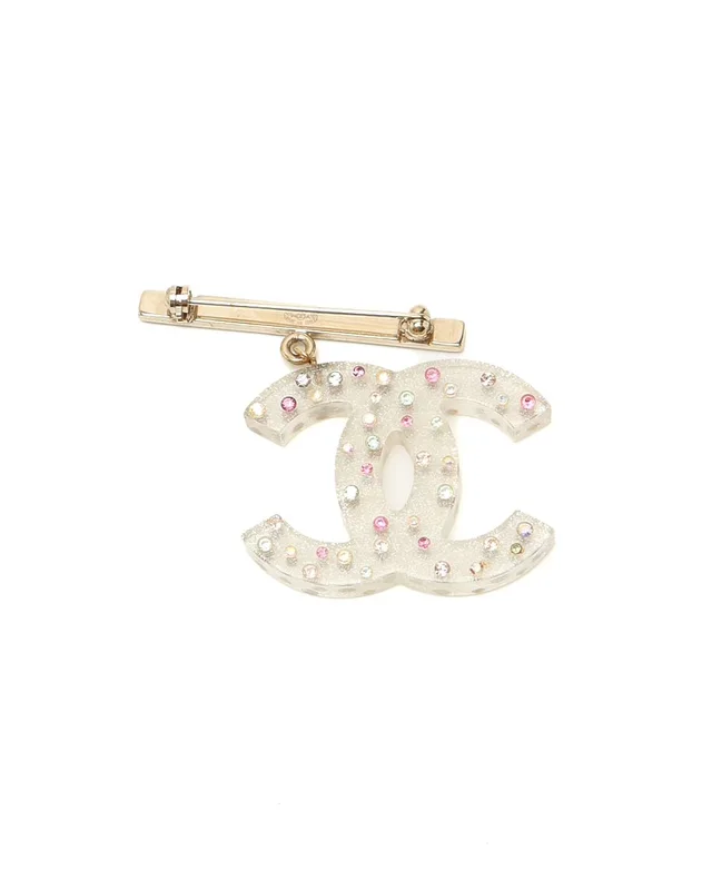 Chanel Coco Mark Brooch in Resin from A Retro Tale, photo 2 of 3