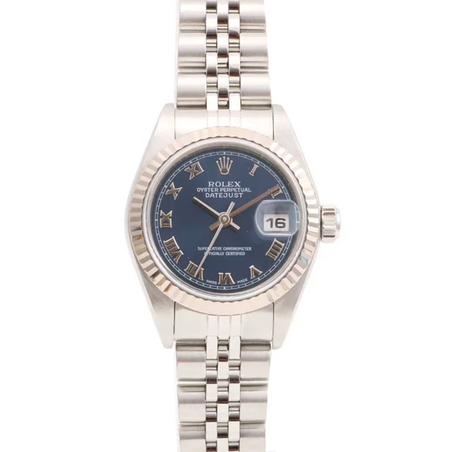 Rolex Circa 2000 Datejust 26mm 79174 Automatic Blue in Blue from VINTAGE QOO TOKYO