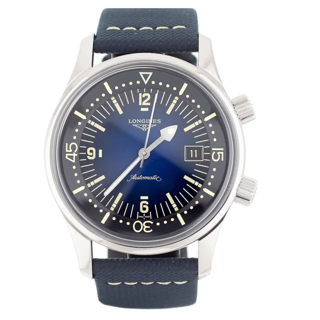 Legend Diver Blue Stainless Steel 42mm | Longines | Buy at in Blue from Truefacet