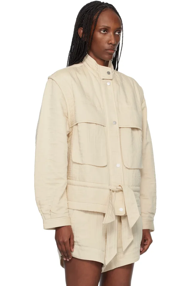 Isabel Marant Etoile Off-White Blandina Jacket, photo 2 of 4 from SSENSE
