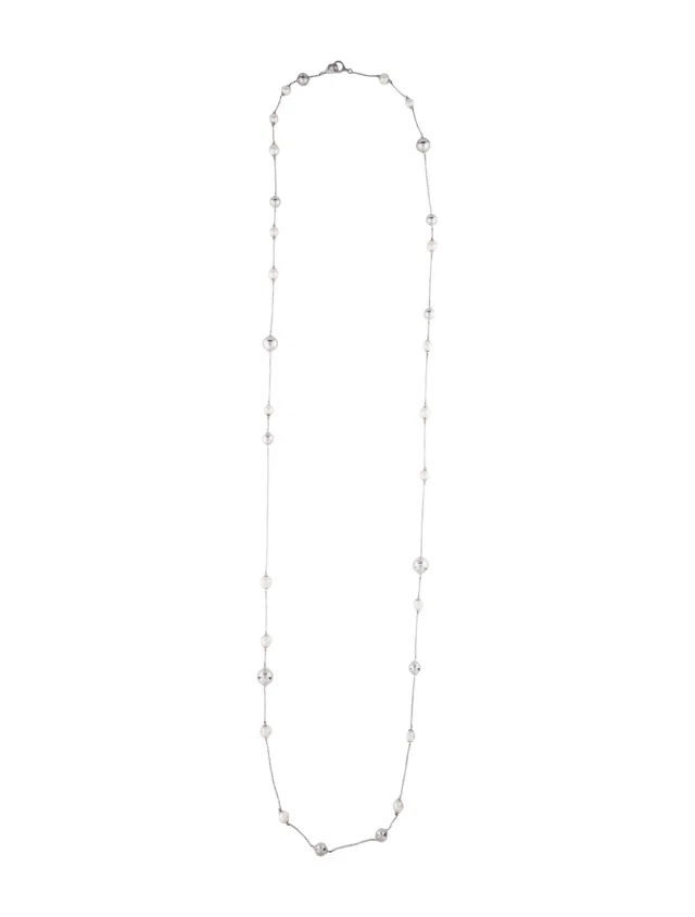 Georg Jensen Pearl Sphere Station Necklace, 54" in multicolor from The RealReal