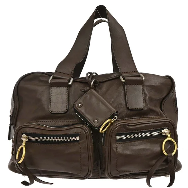 Chloé Brown Betty Handbag in Brown Leather from AMORE Vintage Tokyo