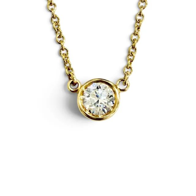 Tiffany & Co. by the Yard 1 P Diamond Pendant 750 Yellow Gold in Yellow from The Reluxe