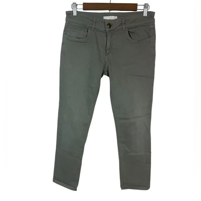 Chloé Skinny Jean Size Us 8 in green from Poshmark
