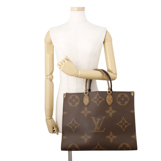 Louis Vuitton Onthego RedM44576 Monogram Reverse Canvas Monogram Giant Size GM in Canvas from GALLERY RARE, photo 4 of 16