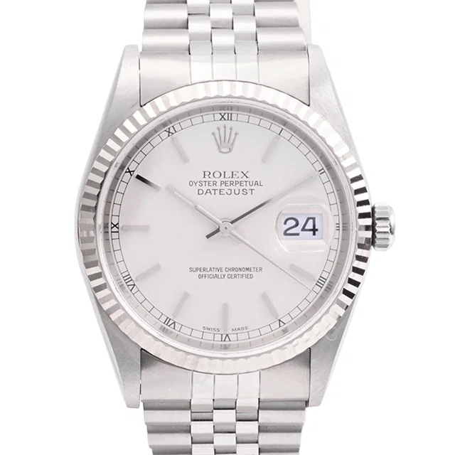 Rolex c. 1988-1999 Datejust 36mm 16234 Automatic Silver in Silver from VINTAGE QOO TOKYO