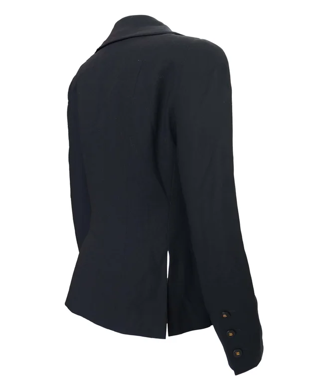 Chanel Navy Wool Jacket 38 in Navy Wool from Luxury Promise, photo 2 of 2