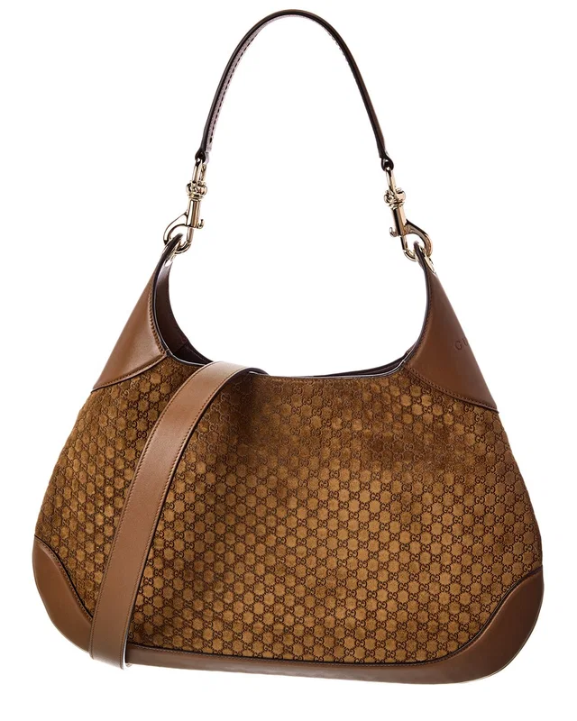 Gucci GG Suede & Leather Hobo Bag, image 1 of 1 from Rue La La