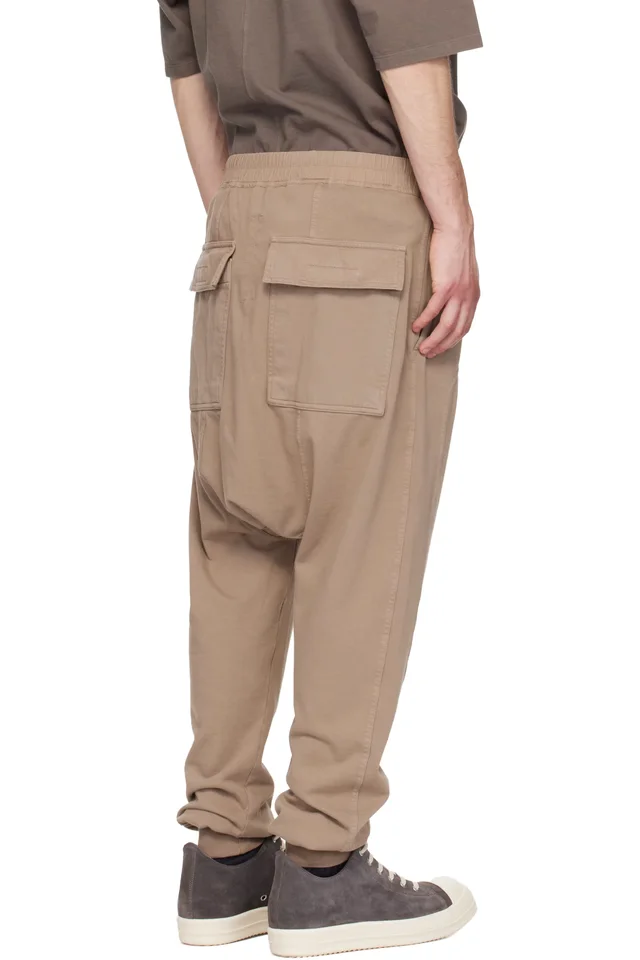 Rick Owens DRKSHDW Taupe Temple Drawstring Lounge Pants, photo 3 of 4 from SSENSE