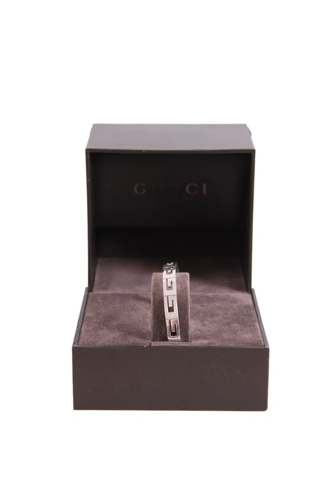 Gucci Bangle 18K White Gold 18 in White from Luxury Promise