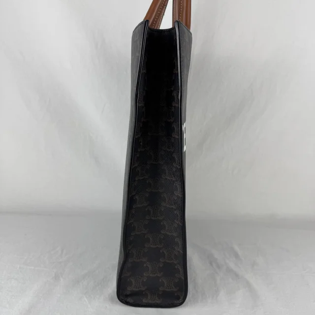 Celine Small Vertical Cabas Bag in calfskin, Canvas from Reowned, photo 4 of 8