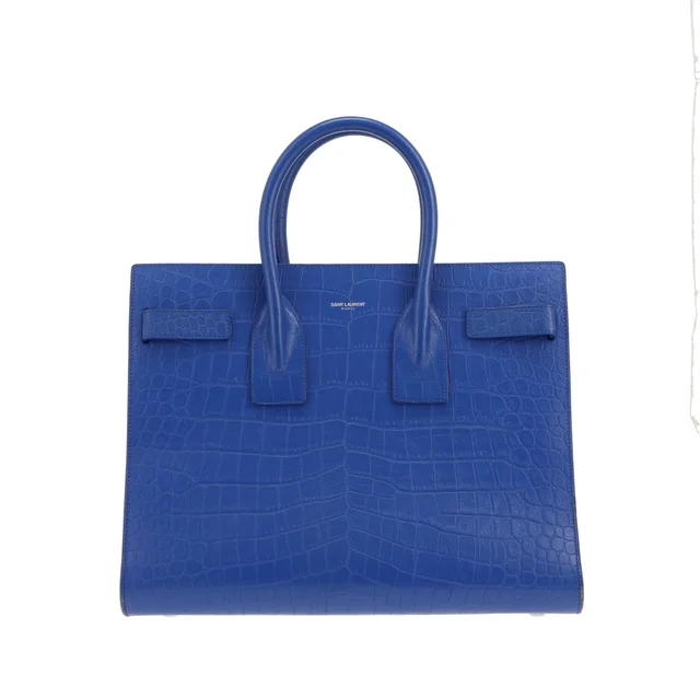 Saint Laurent handbag Small day bag in electric blue leather in Blue Leather from Collector Square, photo 2 of 5