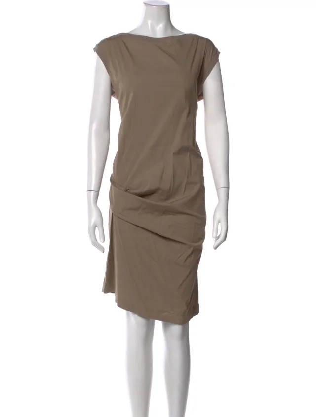 Brunello Cucinelli Bateau Neckline Knee-Length Dress from The RealReal