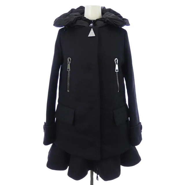 Moncler Phemia Coat Black in Black from The Reluxe