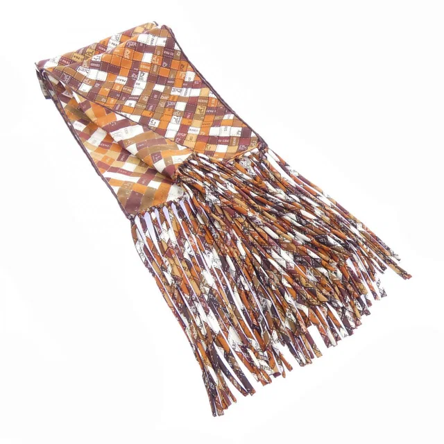 Hermès Stole Scarf Brown in Brown Silk from The Reluxe
