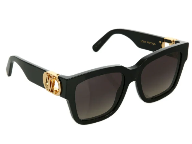 Black LV Link Sunglasses in Black from Ann's Fabulous Finds, photo 4 of 6