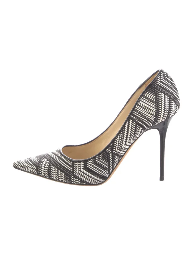 Jimmy Choo Patterned Pumps in black from The RealReal