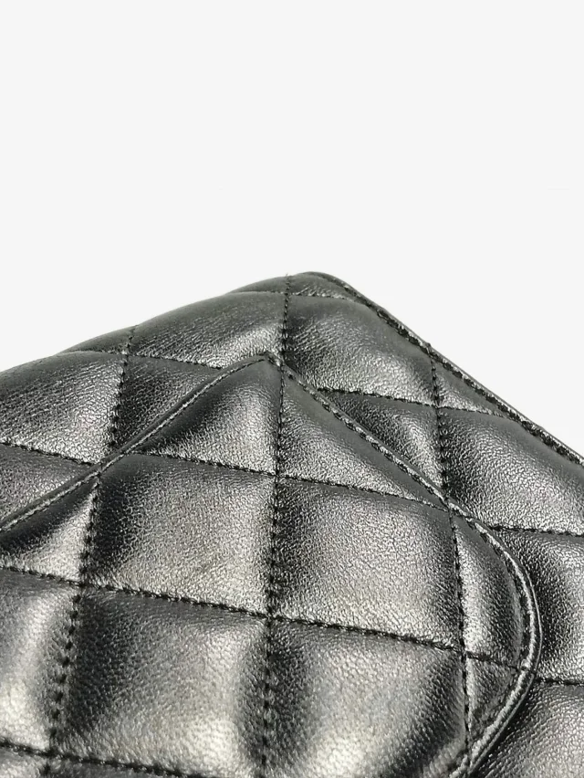 Chanel Black 2013 lambskin quilted Wallet on Chain in Black Lambskin from Sign of the Times, photo 14 of 16