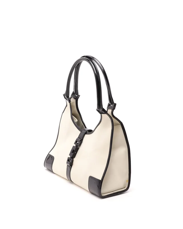 Gucci GG Jackie Bardot Bag in Denim from A Retro Tale, photo 2 of 9