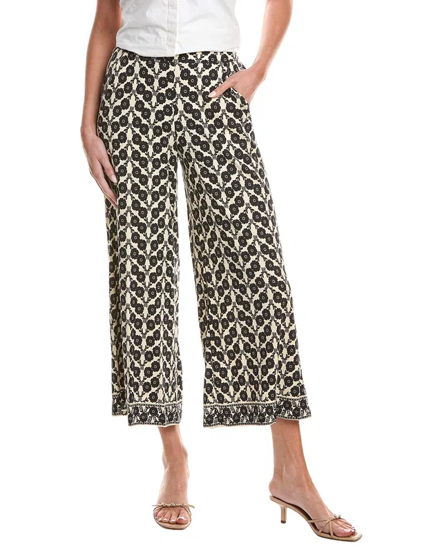 Max Studio Pull-On Crop Wide Leg Pant, image 1 of 1 from Rue La La