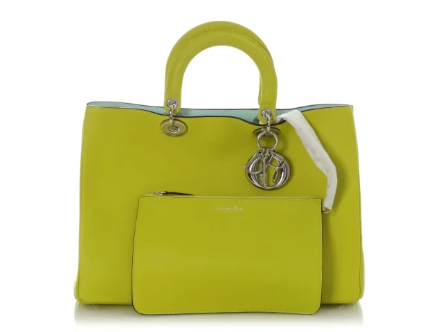 Dior Large Green Diorissimo Tote in Green Leather from Ann's Fabulous Finds, photo 2 of 10