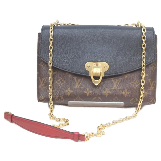 Louis Vuitton Monogram Taurillon Noir Saint Placide Shoulder Bag in Black Coated canvas from The Reluxe