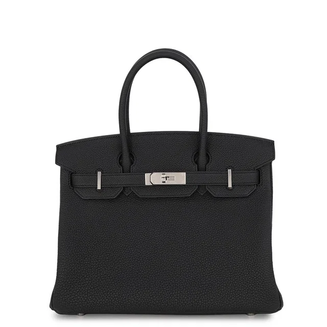 Hermès Birkin Black Togo Leather Size 30 in Black Togo leather from GALLERY RARE
