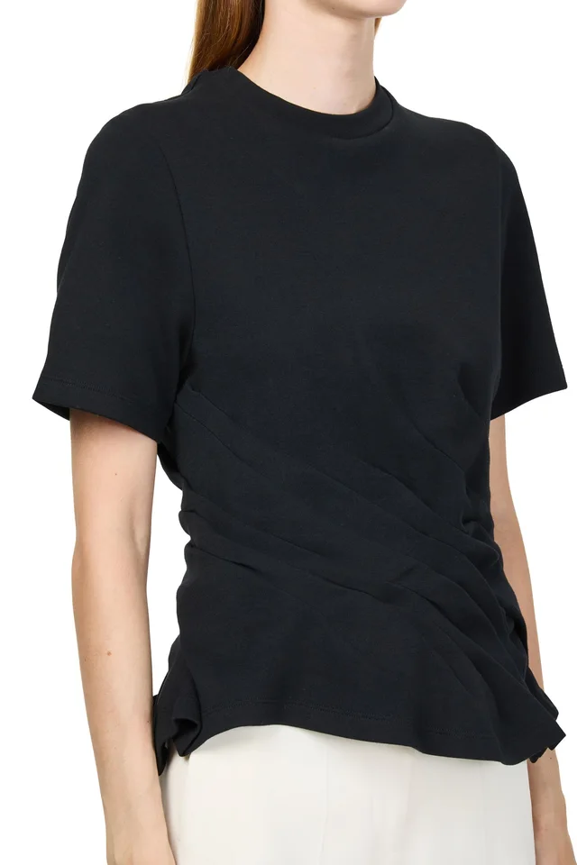 LOEWE Twisted t-shirt in Black Cotton, polyamide, photo 4 of 6 from 24S (Canada)