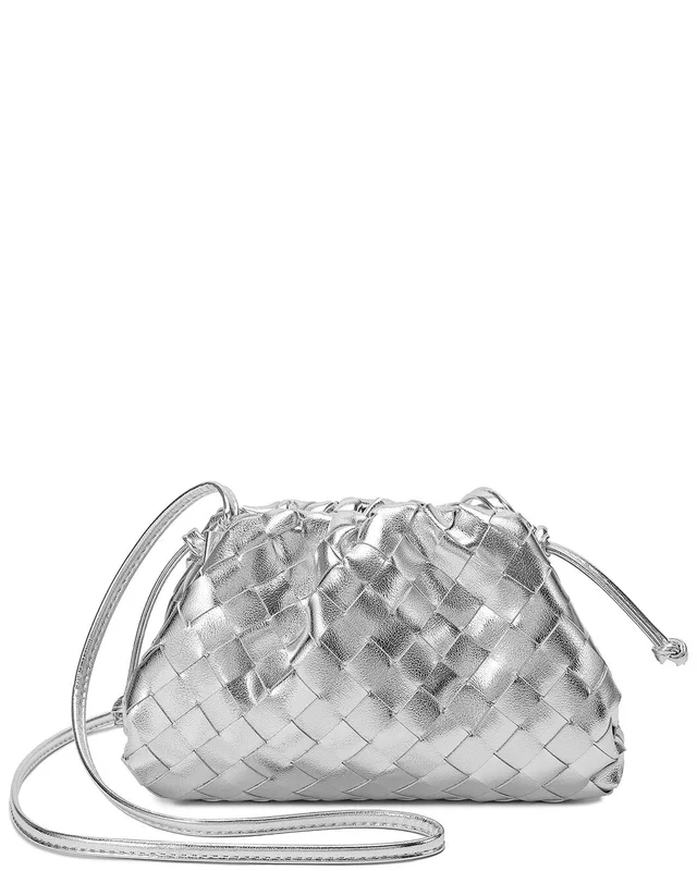 Tiffany & Fred Paris Woven Metallic Leather Pouch, image 1 of 1 from Rue La La