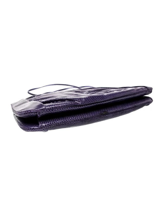 Judith Leiber Snakeskin Evening Bag Vintage in purple from The RealReal, photo 5 of 6