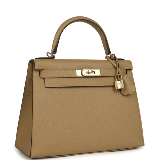 Hermès Kelly Sellier 28 Poussiere Epsom Permabrass Hardware in Epsom leather from Madison Avenue Couture, photo 2 of 9