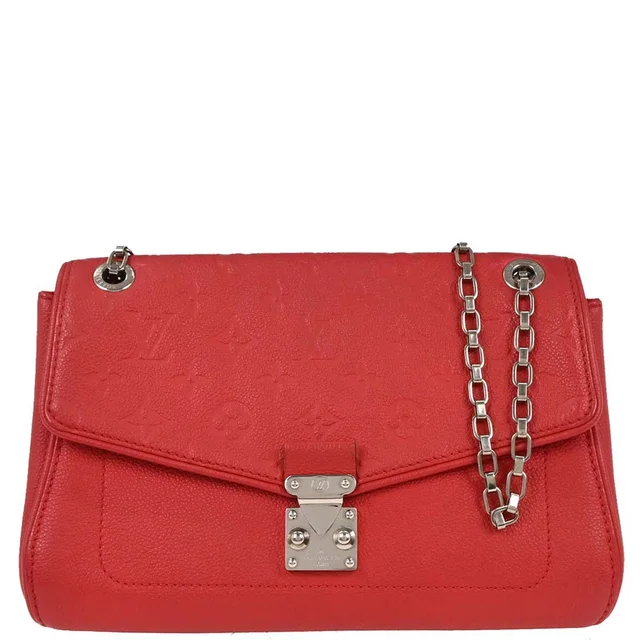 Louis Vuitton 2016 Pink Empreinte Saint Germain PM Crossbody M41763 in Pink Leather from AMORE Vintage Tokyo