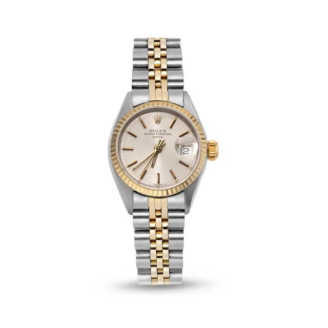 Rolex Date Automatic Chronometer Ladies Watch 69173 in neutral|yellow|white|silver|gold|gray from Jomashop.com