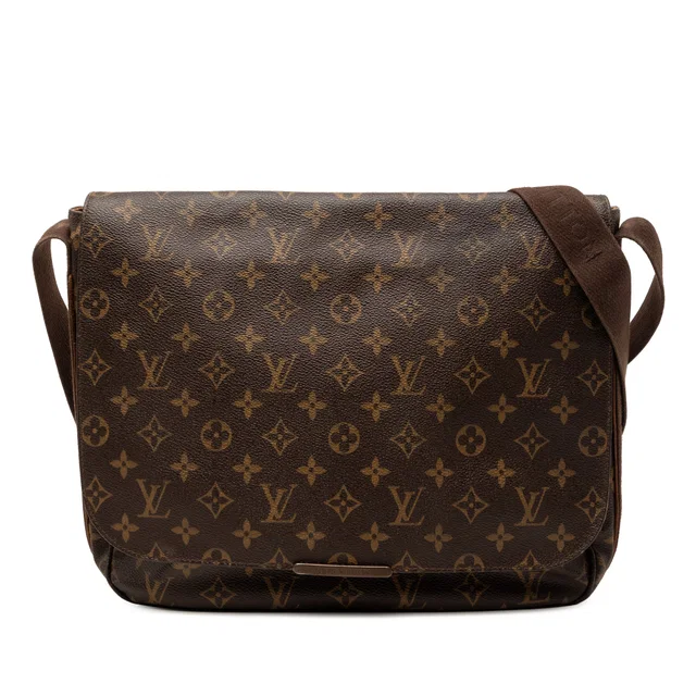 Brown Louis Vuitton Monogram Beaubourg Messenger MM Crossbody Bag in Brown Coated canvas from Designer Revival