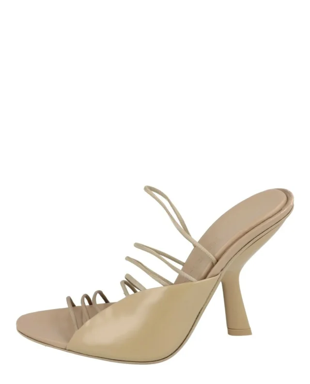 Salvatore Ferragamo Altaire Strappy Mules in beige, photo 6 of 6 from ShopSimon