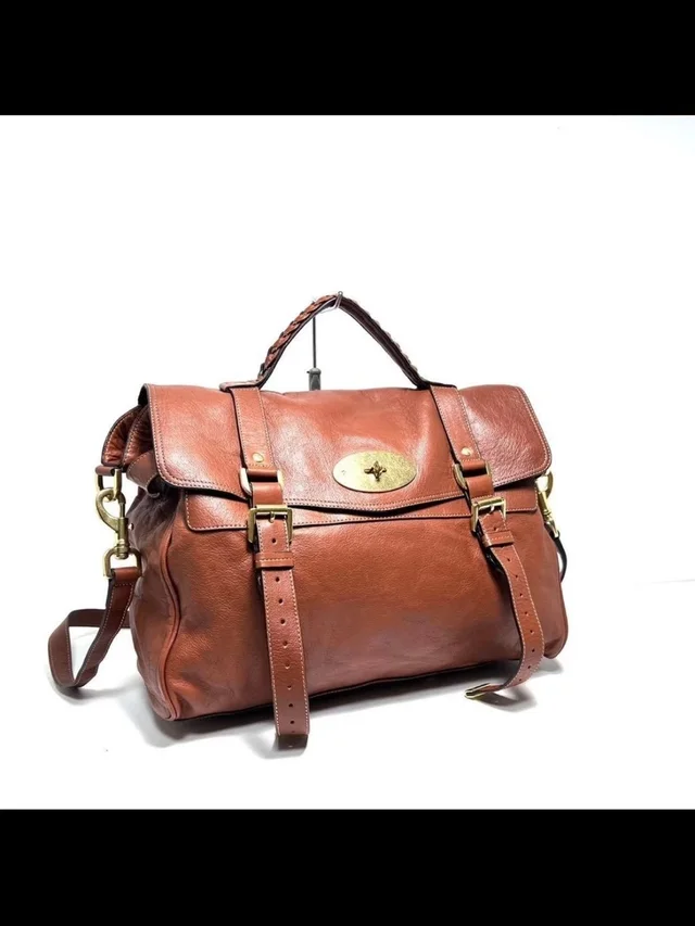 Mulberry Chestnut Brown Leather Satchel in gold|brown|red Leather from Poshmark, photo 3 of 11