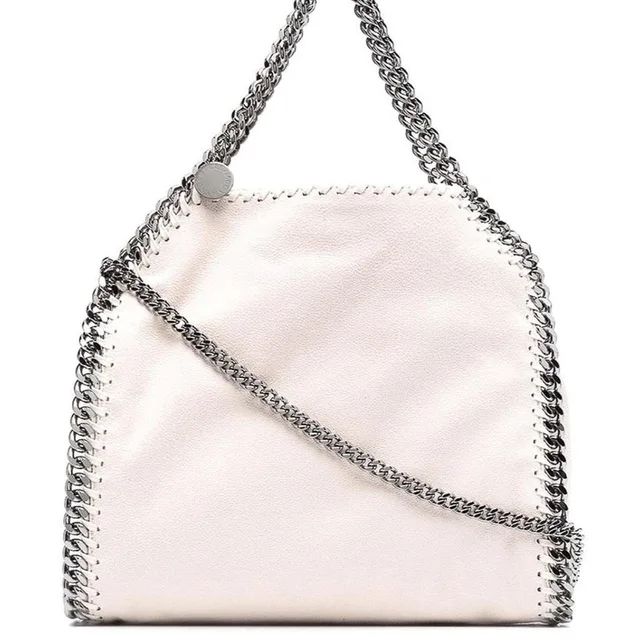 Stella McCartney Women's Tote bags - Pink/White in white|pink from Depop, photo 1 of 1