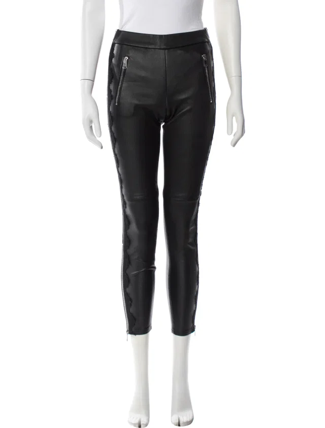 Alexander McQueen Skinny Leg Pants in black from The RealReal