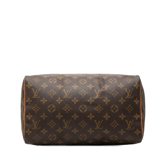 Brown Louis Vuitton Monogram Speedy 30 Boston Bag in Brown Coated canvas from Designer Revival, photo 2 of 2