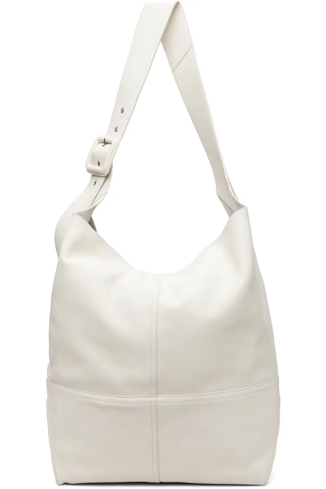 White Taurillon Leather Etienne Crossbody Bag