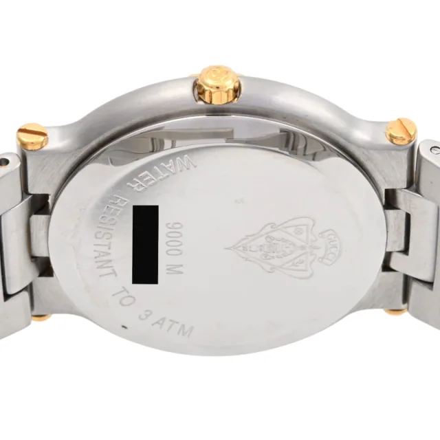Gucci Round logo face watch 9000M quartz ivory from VINTAGE QOO TOKYO, photo 5 of 5