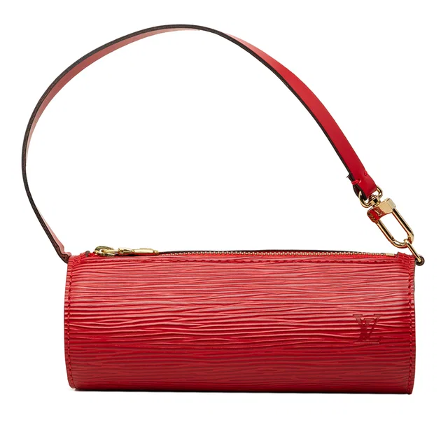 Red Louis Vuitton Epi Pochette Papillon Handbag in Red Leather from Designer Revival