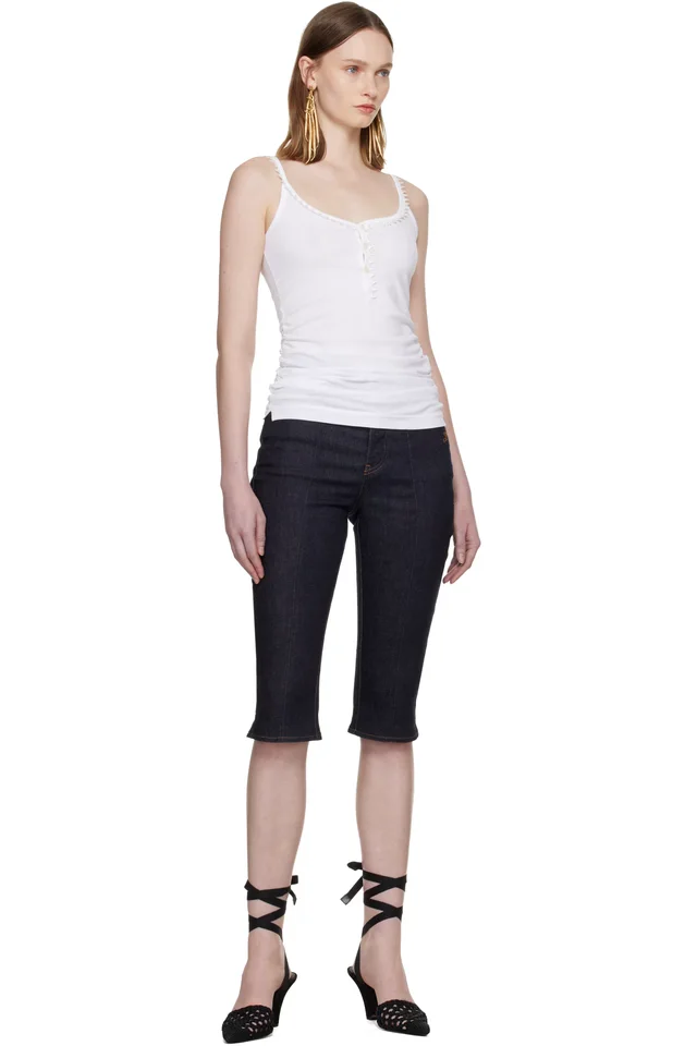 JACQUEMUS White 'Le Darbdeur Clavela' Tank Top, photo 4 of 4 from SSENSE