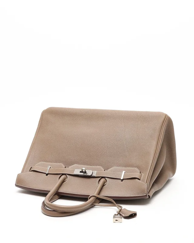 Hermès Birkin 35 Togo Etoupe Bag in Taupe Togo leather from A Retro Tale, photo 5 of 10