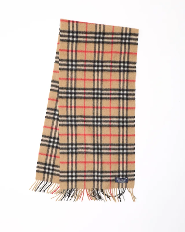 Burberry Nova Check Cashmere Scarf in Cashmere from A Retro Tale, photo 2 of 3