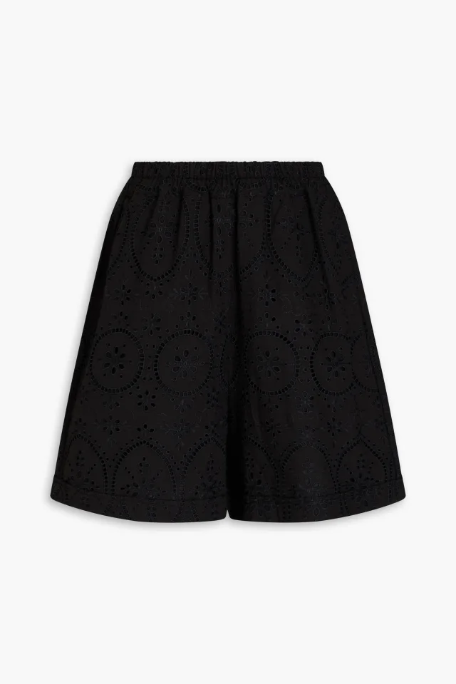Charo Ruiz Ibiza Lyo Broderie Anglaise Cotton-Blend Shorts in White, photo 13 of 16 from THE OUTNET
